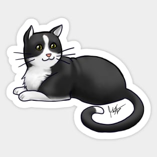 Cat - American Shorthair - Tuxedo Sticker